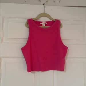 Pink H&M high neck tank top